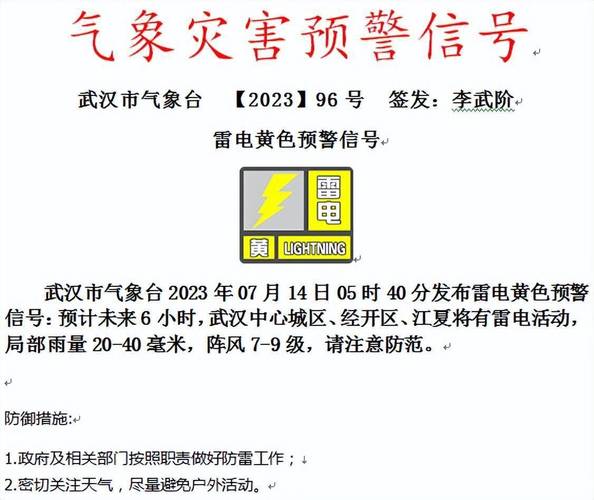 湖北省黄陂区发布雷电黄色预警_1