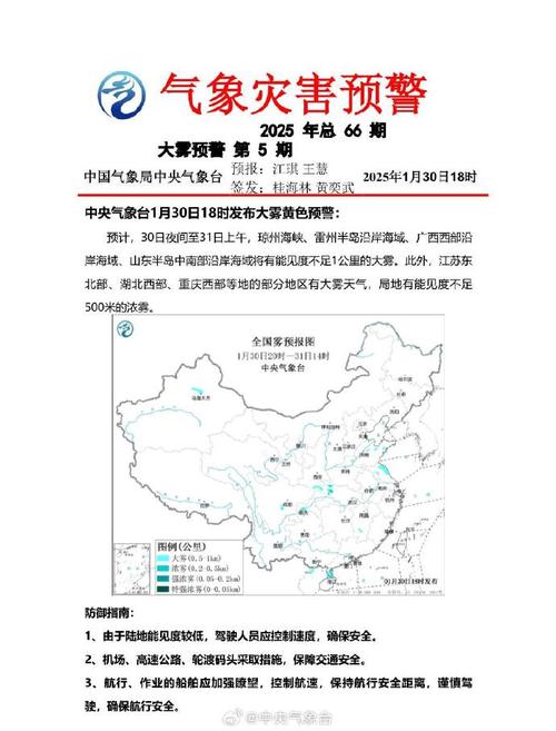 云南省楚雄市发布大雾黄色预警_1