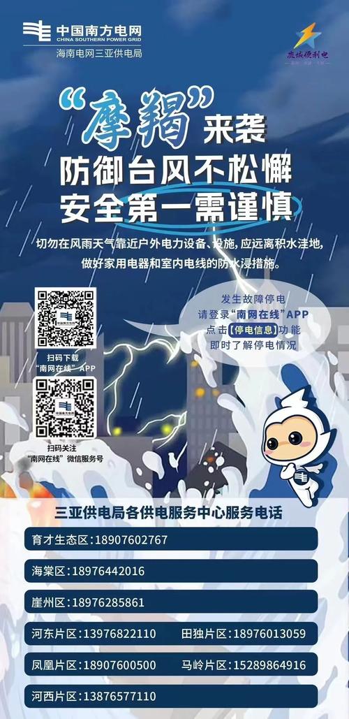 “摩羯”致83万用户用电受影响 供电部门组织7000余人应急队伍投入抢修复电