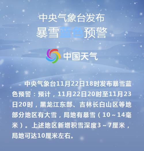 黑龙江省依安县发布暴雪蓝色预警