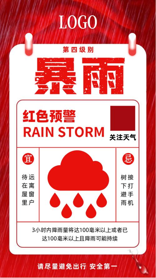 黑龙江省依安县发布暴雨红色预警